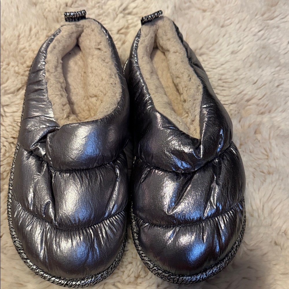 Cozy Silver Women's Slippers